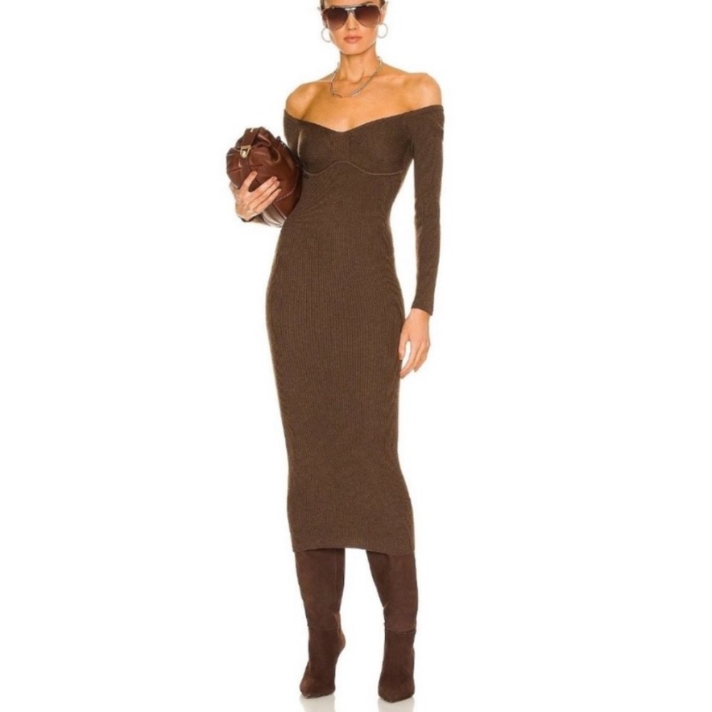 L’Academie brown dress
